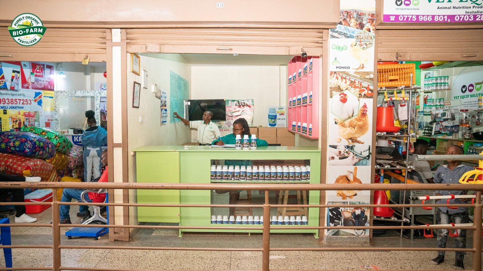 Bio-Farm on display at an agro-vet counter